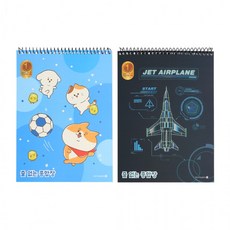 초등 학생 줄없는 종합장 무선스프링노트, 축구