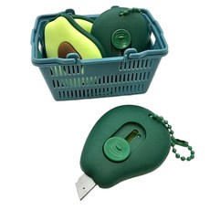 과일모양 휴대용 언박싱 미니커터칼, 1개, 아보카도