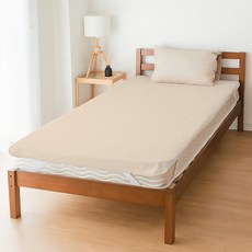 케라타 고정 밴드형 방수 침대패드, 1개, 베이지