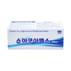 아쿠아탭스 100정 정수기 수조 소독 식기 살균, 1개, 아쿠아탭스 167mg