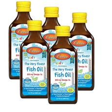 칼슨 키즈 리퀴드 피쉬오일 오메가3 800mg 레몬맛 Carlson Kids The Very Finest FishOil, 200ml, 5개