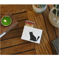 브리스크스타일 성냥 앉은 고양이 2p