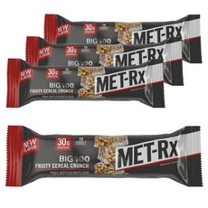 MET-Rx 穀物蛋白棒 臻果味, 4件, 100克