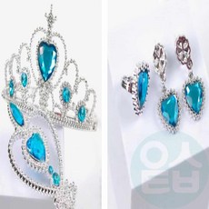 공주왕관악세사리5종세트, 핑크, 1개