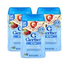 거버 시리얼 227g, 3개, 딸기 바나나