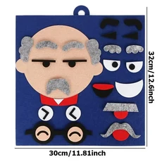 유아 몬테소리 수학 펠트 보드 장난감 손가락 숫자 계산 유치원 조작 교육 TMZ, 05 Grandpa