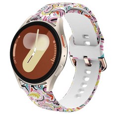 DEALELE 삼성 갤럭시 워치 3 45mm / 갤럭시 46mm 22mm 소프트 프린트 실리콘 밴드 화웨이 워치 GT5 / GT5 프로 / 4/4 프로 / 3/3 프로 /, 20MM, 불꽃놀이