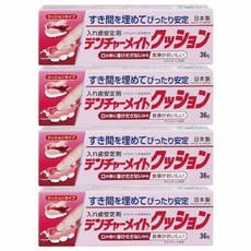 틀니 메이트 쿠션 안정제 쿠션형 1.2온스 (36g) 4개 SB-036, 36ml