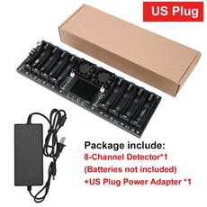채널 용량 테스터 모듈 내부 저항 플러그 전원 어댑터, 1개, 4. DC5V 8-Channel US