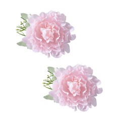 2Pcs 커튼 타이백 클립 인조 꽃창문 커튼 홀드백 클램프 커튼 로프 타이 드레이퍼 버클 홈 데코, pink