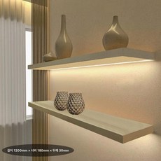 kururu 업소용까치선반 업소용상부선반 업소용벽선반, 1단, MZWJ002 1200mm 내추럴우드컬러