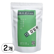 차마신티 국산 감잎차 삼각티백, 1g, 2개, 50개입