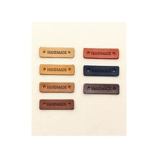 퀼트스타 베이직 핸드메이드 가죽라벨_7컬러, 5 레드브라운, 2개
