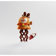 HUAN YU 發條玩具 迷你跳舞造型 創意解壓益智玩具, 發條舞蹈麋鹿, 1個