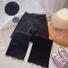 Yellwel 여성 여름용 하이웨이스트 청바지 DJP