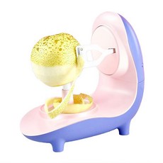 全自動削皮機，一鍵啟動，快速削皮，304不鏽鋼刀片，蘋果梨子多種水果適用, 全自動削皮器【紫色】, 1個