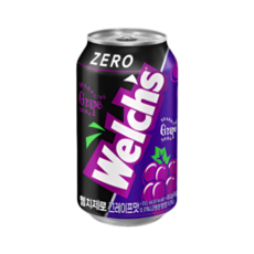 농심 웰치스 포도 제로 24입, 355ml, 3개