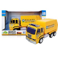 台灣好車隊 工程車 玩具 台灣語音版 燈光閃爍, 垃圾車-中, 1個