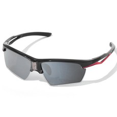 편광 선글라스 0.1초 빠른 렌즈 교체 태양광 전력 공급 남녀 공용 UV400 보호 운전 운동 낚시에 적합, 1박스, 블랙 앤 레드