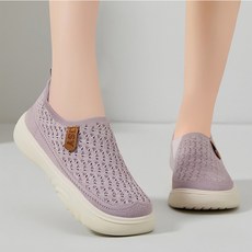 SAHINER 여성 슬립온 쿠션 통기성 캐주얼 편안한 슈즈 WAYDX02