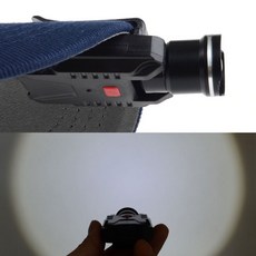 조절 캡라이트 충전식 LED 낚시용 포커스 모자렌턴 줌 93071pc 1(ea)