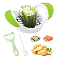 프렌치 프라이 커터 스테인리스 스틸 감자 양파 채소 당근 메이커 적합 슬라이서 튀김 가정용 다목적 슬라이서 주방에 채퍼