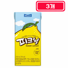 매일 피크닉 스위트레몬맛 240ml, 3개