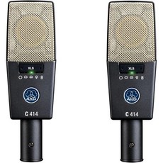 콘덴서마이크 유튜브 핸드폰 녹음용 AKG Pro 오디오 C214 스튜디오 등급의 전문가용 대형 다이어프램 싱글 캡슐 보컬 및 악기 콘덴서 마이크와 견고한 알루미늄 휴대용 케이스, C414 XLS MATCHED PAIR, 1개