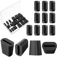 싱크대 격자용 20PCS 하드 고무 발 - 검은색 주방 격자 보호대 액세서리용 내구성 랙 피트 와이어 범퍼 교체