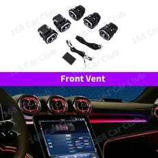 64 Color New LED Ambient Light For Mercedes Benz GLC X254 2024+ Car Turbine Air Outlet Nozzle 4D Spe, 03 Front Vent, 01 빠른