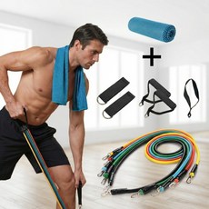 드림이지 탄력폭발 근력 운동 튜빙 밴드, 1개, 혼합색상