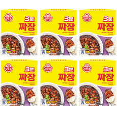 3분 짜장 /즉석짜장 3분요리, 6개, 200g