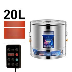 업소용 대형 전기솥 곰솥 급식실 온열 국통 뷔페 식당, [스마트 수프 죽통] 20L (수도꼭지 없음), 기본 색상