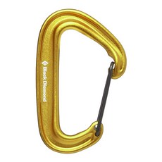 BLACK DIAMOND MiniWire 小鉤環 7-20KN 多種顏色選擇 MIT台灣製造, 金黃, 1個