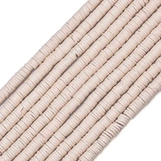 350pcs 6mm 플랫 라운드 폴리머 클레이 비즈 보석에 대 한 느슨한 스페이서 비즈 DIY 바느질 팔찌 목걸이, 02 350pcs, 37 H8728-31