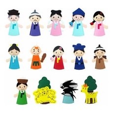 청양 손가락인형 전래동화 14종 (1개) 79000EA 1EA, 본상품