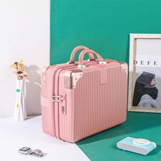 초경량 소형캐리어 트렁크 1박2일 가벼운 승무원 여행용가방, 로즈골드 [알루미늄 가방 코너], 14인치 [표준타입+잠금없음]