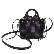 리빙빙 만들어서 사용하는 가죽공예 키트 미니가방, 블랙, 1개