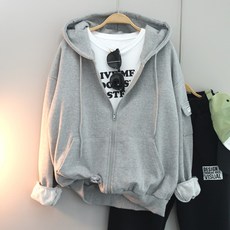 달콩 여성 봄신상 후드티 아우터 스테이션소매포켓후드집업