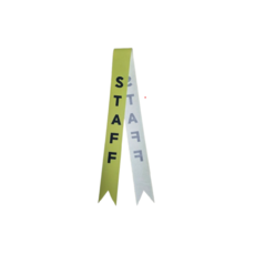 스텝 행사 어깨띠 안전요원 조끼 STAFF (5개입), 1세트, 노랑연두