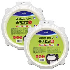 크린N 에어프라이어 종이호일 (대) 30매 x 2개, 24cm, 30개
