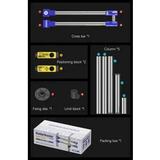 LM3 범용 더블 암 현미경 브래킷 48.5cm 길이 360 ° 회전 조정 가능한 호환 렌즈 테이블 스탠드 거치대, 01 LM3