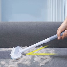 쁜만브만 연장형 반려동물 털청소 브러쉬 먼지제거 강력 이물질 흡착 롤러 클리너, 1개, 불루