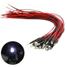 디오라마 전광 장식에 칩 LED 2mm 흰색 20개입 배선 부착 저항 부속 전차모형 철도모형 건물모형 모형 전식 디오라마, 1개, 상세페이지 참조