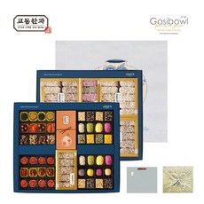 [교동한과] 식품명인 한과 선물세트 교동마님 (보자기포장), 893g, 1세트