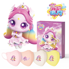 티히히 캐치티니핑 S5 오로라핑 스페셜 마스크 세트 아동용 소형M, 15개입, 1세트, 혼합색상