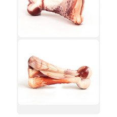 寵物玩具 尼龍磨牙潔齒肉香味仿真雞腿 中大型犬耐咬狗玩具, 1個, 雞腿