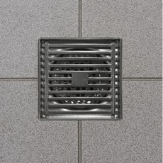 올리비아 욕실 냄새차단 배수구 덮개 라인형 유가 40파이 100x100(mm)