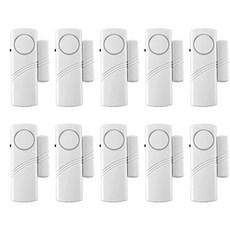 10팩 창문 및 문 경보 시스템 - 안전 침실 차고 아파트 기숙사 RV 및 사무실용 가정 보안 센서, 10팩 창문 및 문 경보 시스템 - 안전 침실 차고 아