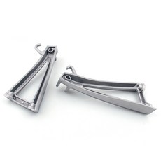 Yamaha YZF R6 2006-2011 專用銀色後支架踏板組（左右）- 鋁合金材質 提升騎行體驗